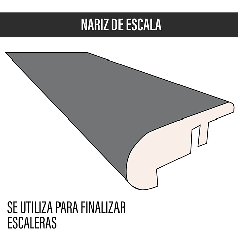 Cubrejunta Nariz de Escala MDF JOYTEK Bosque Oscuro 240x5,5x1,8 cm 2