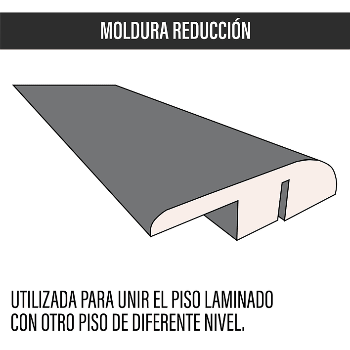 Cubrejunta de Reducción MDF JOYTEK Olmo Grey 240x4,5x1,2 cm 2