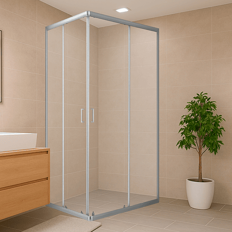 Shower Rectangular Lens Vidrios Transparentes 120x80cm (Sin Receptáculo) 3