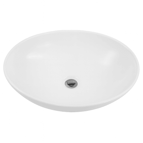 Lavamanos Ovalado Sobreponer Joytek 8020 Blanco | 41,5x33x13 cm 1