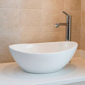 Lavamanos Ovalado Sobreponer Joytek 8020 Blanco | 41,5x33x13 cm