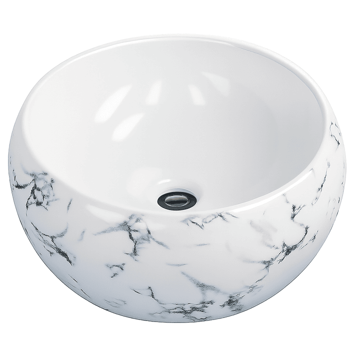 Lavamanos Redondo Sobreponer Joytek 822 Carrara | 40x16 cm 1