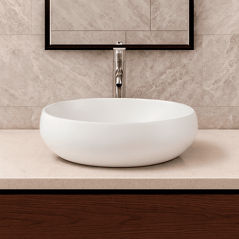 Lavamanos Ovalado Sobreponer Joytek 880 Blanco | 48x34x15 cm 2