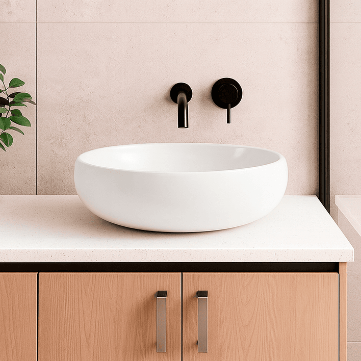 Lavamanos Ovalado Sobreponer Joytek 880 Blanco | 48x34x15 cm 5