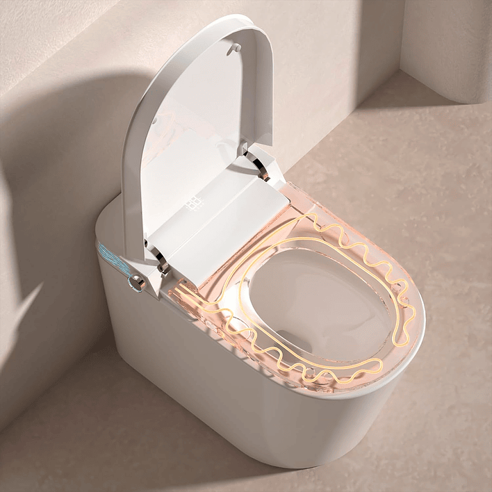 WC Inodoro Inteligente Joytek Apertura/Cierre Automático - Descarga a Piso 30 cm 8