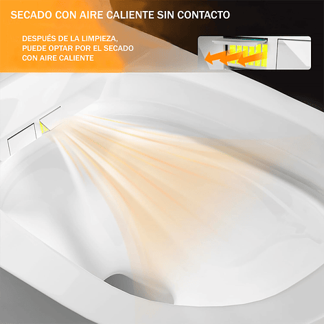 WC Inodoro Inteligente Joytek Apertura/Cierre Automático - Descarga a Piso 30 cm 10