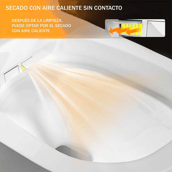 WC Inodoro Inteligente Joytek Apertura/Cierre Automático - Descarga a Piso 30 cm 10