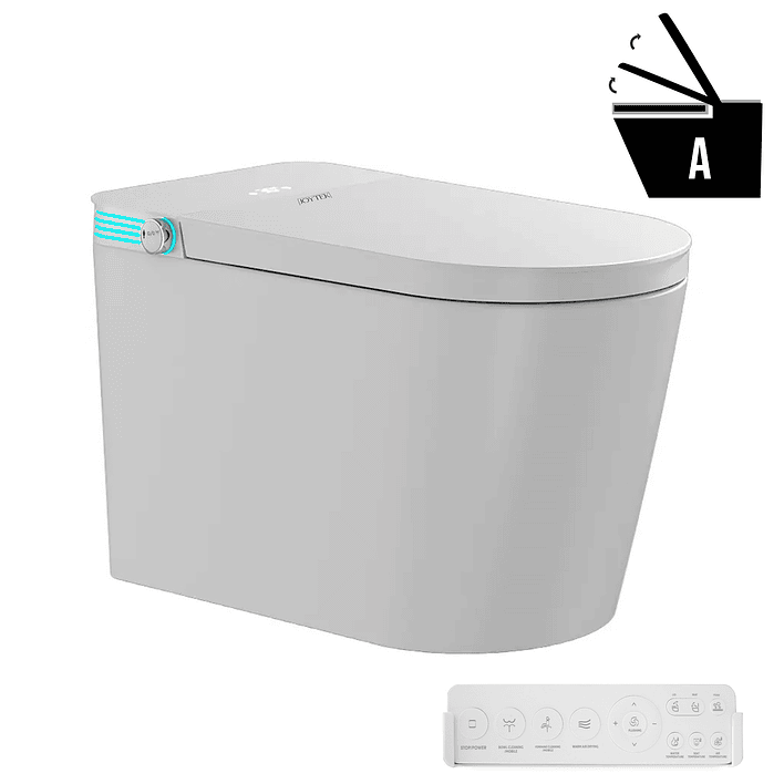 WC Inodoro Inteligente Joytek Apertura/Cierre Automático - Descarga a Piso 30 cm 12