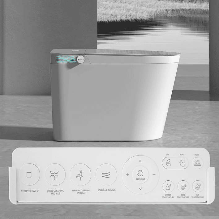 WC Inodoro Inteligente Joytek Apertura/Cierre Automático - Descarga a Piso 30 cm 5