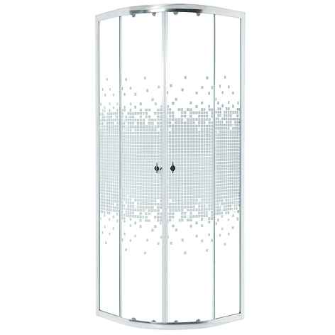 Shower Door Curvo 70x70x185 cm 5mm (Sin Receptáculo) 1