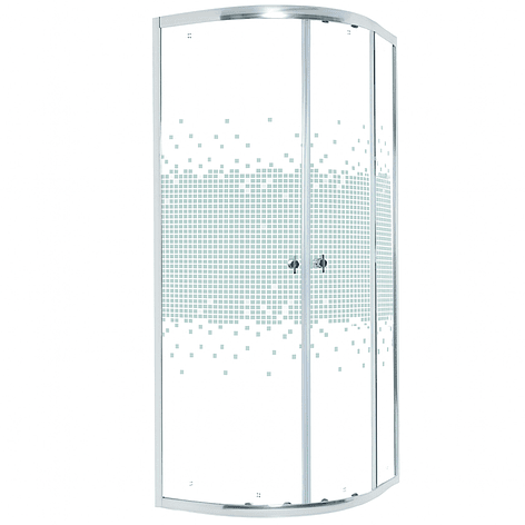 Shower Door Curvo 90x90x185 cm 5mm (Sin Receptáculo) 2