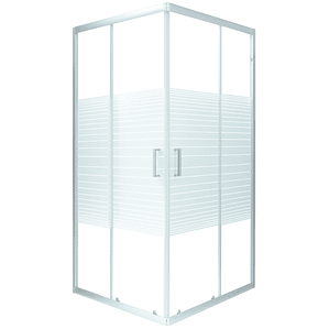 Shower Door Joytek Recto Strava Blanco 90x90x185cm (Sin Receptáculo)