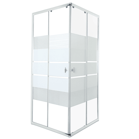 Shower Door Joytek Style Recto Blanco 80x80x180 cm (Sin Receptáculo) 1