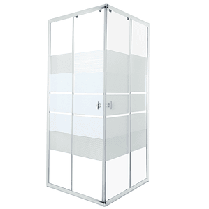 Shower Door Joytek Style Recto Blanco 80x80x185 cm (Sin Receptáculo)
