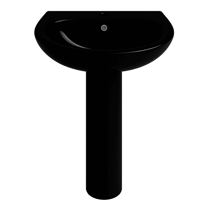Lavamanos de Pedestal Joytek LP3004 Color Negro | 86x52,5x43,5 cm 1