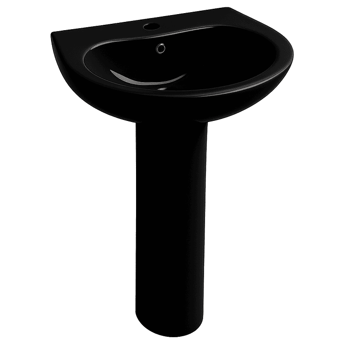 Lavamanos de Pedestal Joytek LP3004 Color Negro | 86x52,5x43,5 cm 2