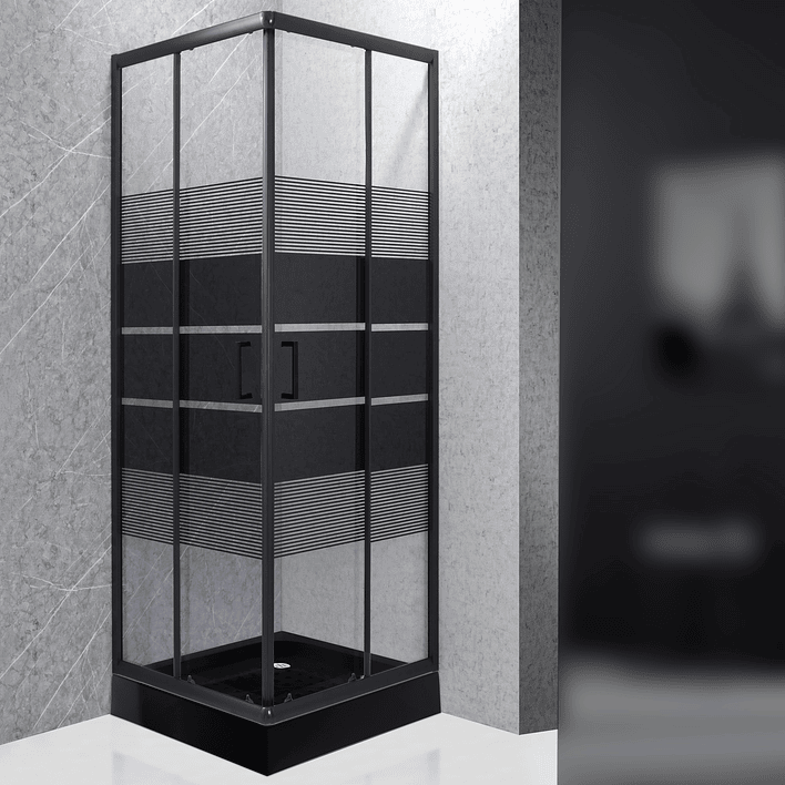 Shower Door Joytek Recto Style Negro 70x70x198cm (Incluye Receptáculo) 5