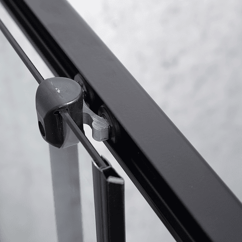 Shower Door Joytek Recto Style Negro 70x70x198cm (Incluye Receptáculo) 10