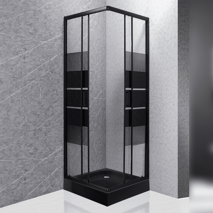 Shower Door Joytek Recto Style Negro 70x70x198cm (Incluye Receptáculo) 4