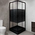 Shower Door Joytek Recto Strava Negro 70x70x198cm (Incluye Receptáculo)