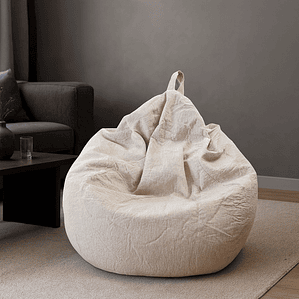 Puff Pera de Lino talla XL Joytek / 120x80cm CAQUIS