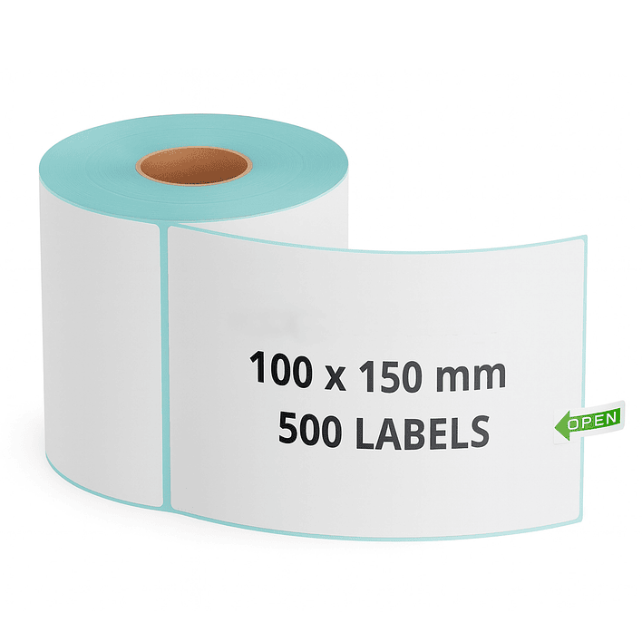 Pack 3 Rollos Etiquetas Térmicas Autoadhesivas Joytek Rollo 100x150 mm 1500 Uni 5