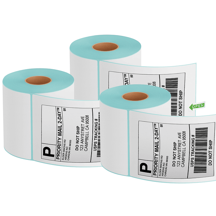 Pack 3 Rollos Etiquetas Térmicas Autoadhesivas Joytek Rollo 100x150 mm 1500 Uni 1