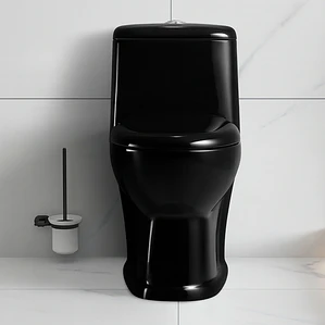 WC One Piece Joytek 2004 Black Descarga a Piso 30 cm