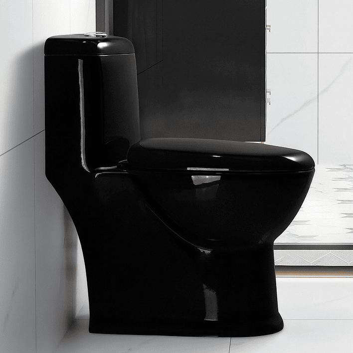 WC One Piece Joytek 2004 Black Descarga a Piso 30 cm 3