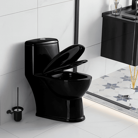 WC One Piece Joytek 2004 Black Descarga a Piso 30 cm 6
