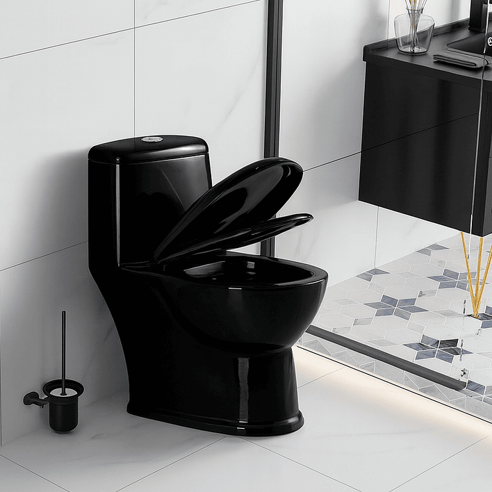 WC One Piece Joytek 2004 Black Descarga a Piso 30 cm 6