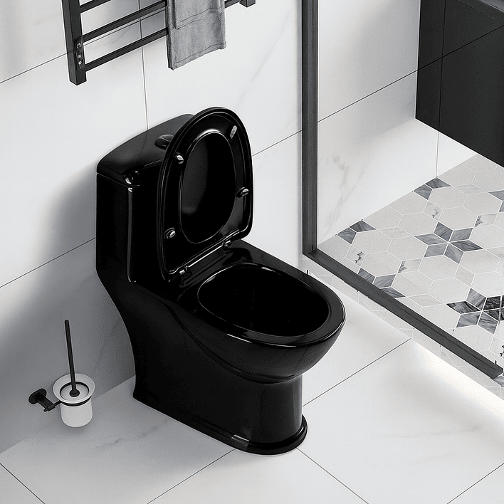 WC One Piece Joytek 2004 Black Descarga a Piso 30 cm 7