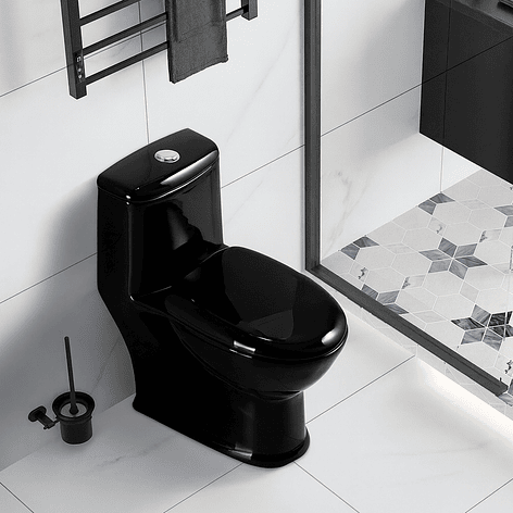 WC One Piece Joytek 2004 Black Descarga a Piso 30 cm 5