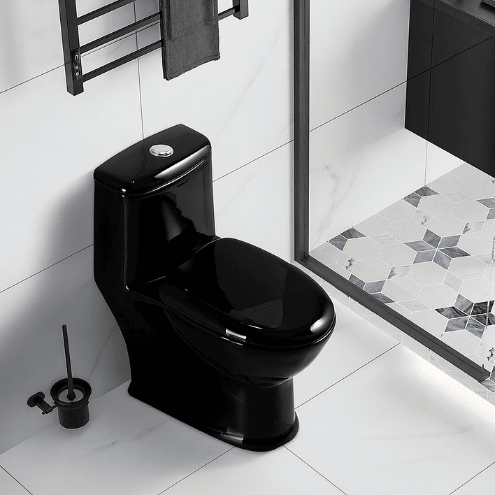 WC One Piece Joytek 2004 Black Descarga a Piso 30 cm 5