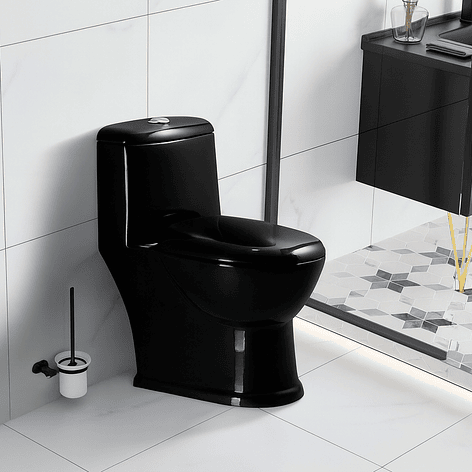 WC One Piece Joytek 2004 Black Descarga a Piso 30 cm 4