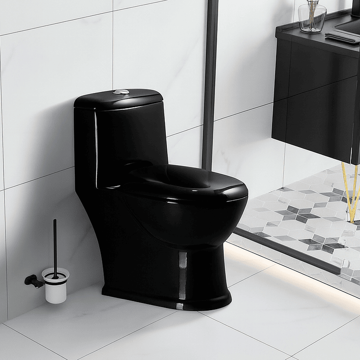 WC One Piece Joytek 2004 Black Descarga a Piso 30 cm 4