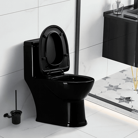 WC One Piece Joytek 2004 Black Descarga a Piso 30 cm 8