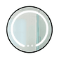 Espejo Redondo Marco Negro Touch con Luz Led 3 colores - 50 cm - Miniatura 3