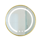 Espejo Redondo Marco Dorado Touch con Luz Led 3 colores - 50 cm - Miniatura 3