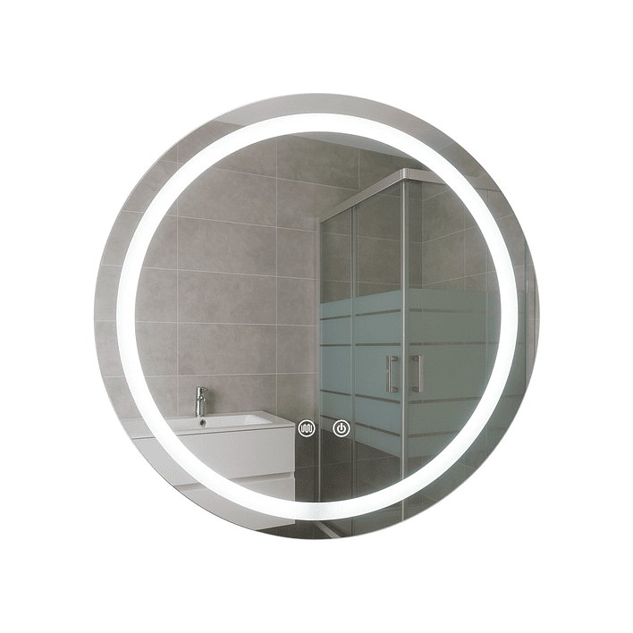 Espejo Redondo Touch con Luz Led 3 colores - 50 cm de Diámetro 1