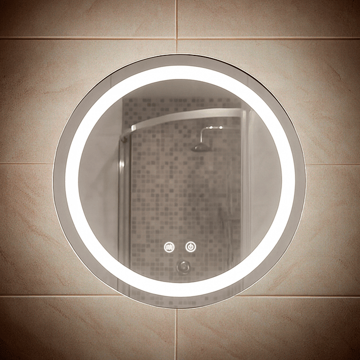 Espejo Redondo Touch con Luz Led 3 colores - 50 cm de Diámetro 4