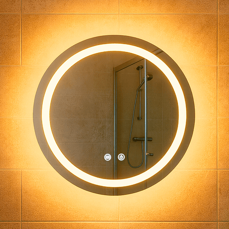 Espejo Redondo Touch con Luz Led 3 colores - 50 cm de Diámetro 3