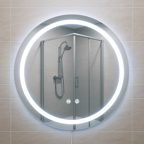 Espejo Redondo Touch con Luz Led 3 colores - 60 cm de Diámetro 2