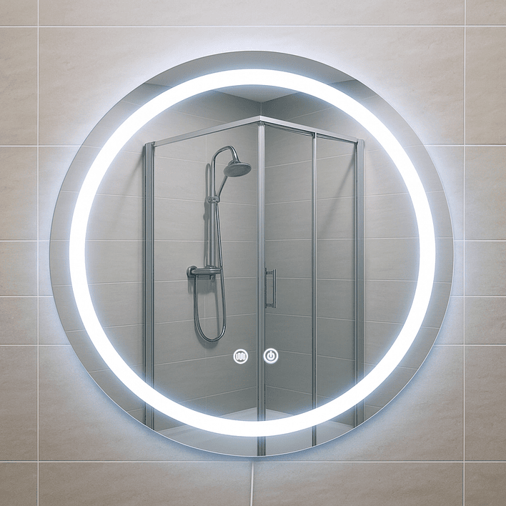 Espejo Redondo Touch con Luz Led 3 colores - 60 cm de Diámetro 2