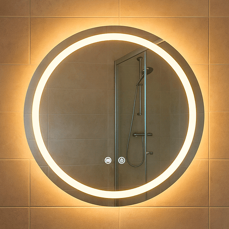 Espejo Redondo Touch con Luz Led 3 colores - 60 cm de Diámetro 3