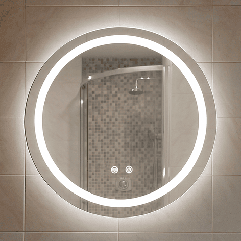 Espejo Redondo Touch con Luz Led 3 colores - 60 cm de Diámetro 4