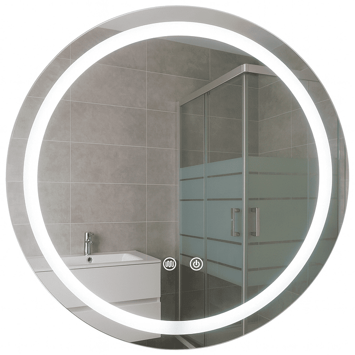 Espejo Redondo Touch con Luz Led 3 colores - 80 cm de Diámetro 1