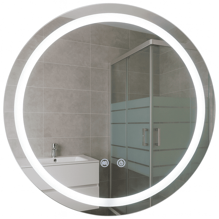 Espejo Redondo Touch con Luz Led 3 colores - 80 cm de Diámetro 6