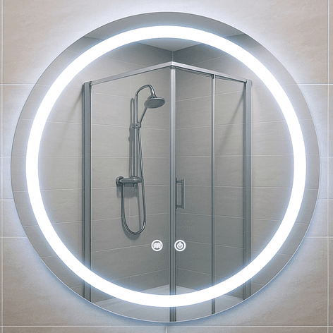 Espejo Redondo Touch con Luz Led 3 colores - 80 cm de Diámetro 2