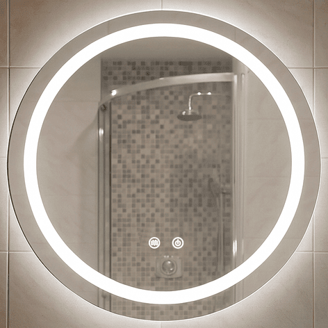 Espejo Redondo Touch con Luz Led 3 colores - 80 cm de Diámetro 4